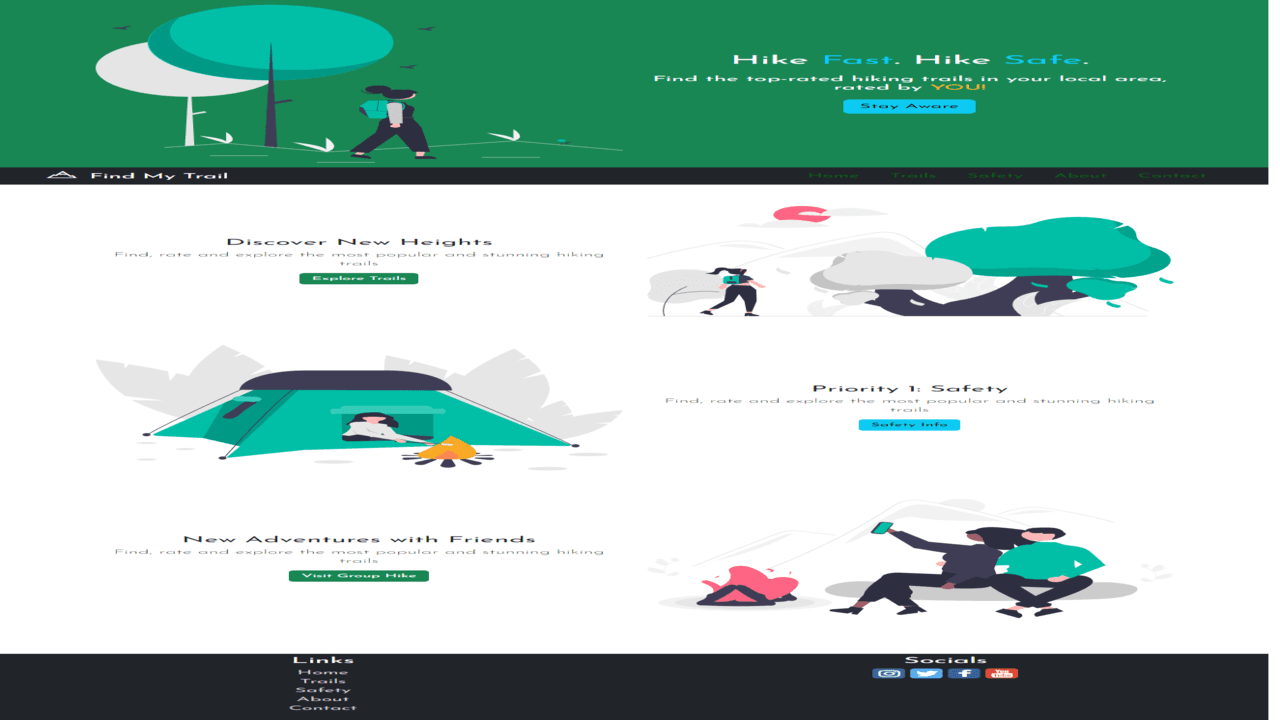 Find My Trail - Bootstrap