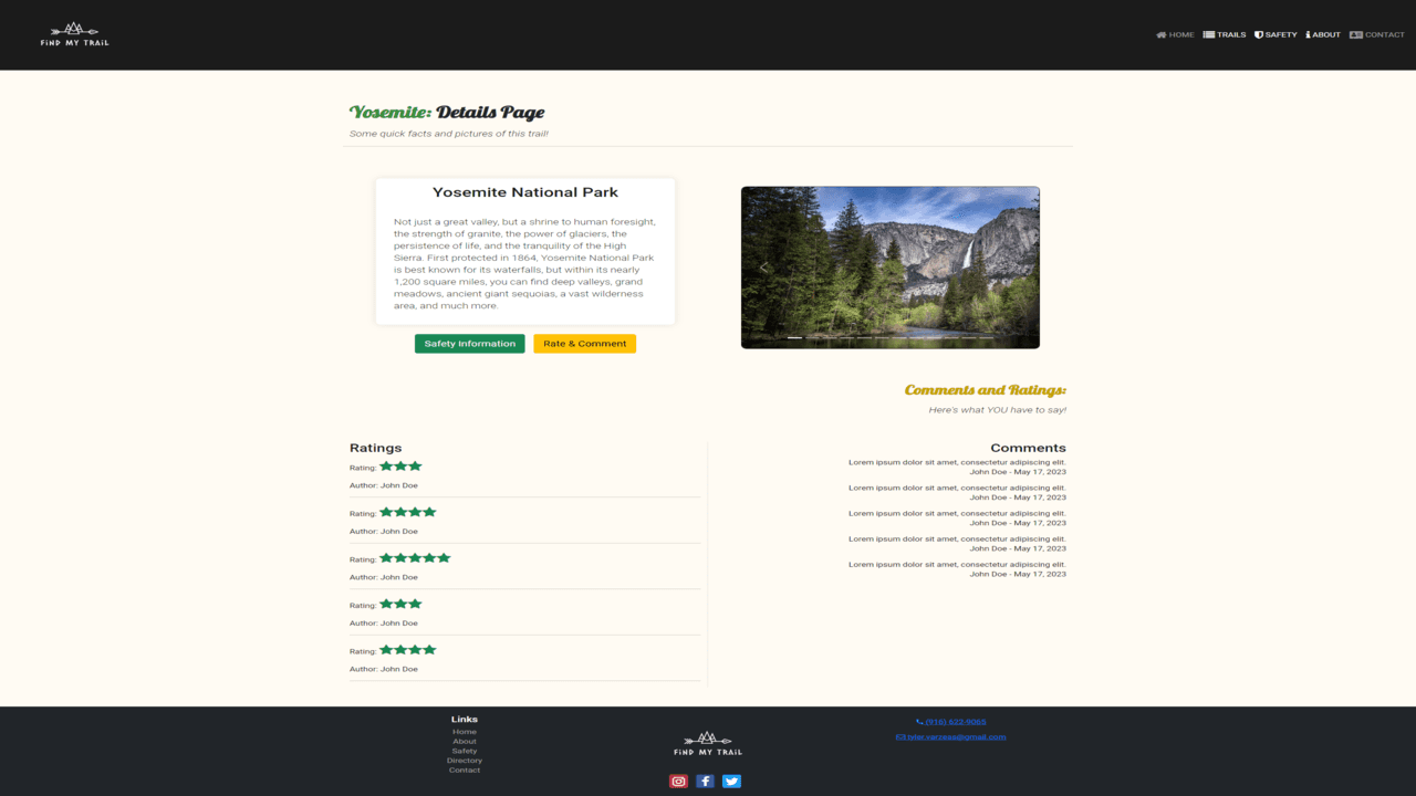Find My Trail - React